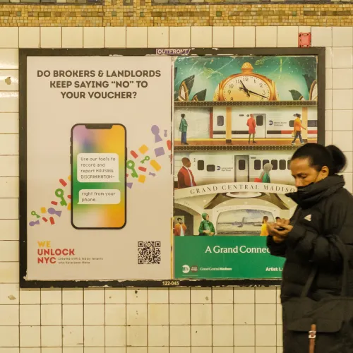 Unlock NYC media campaign.