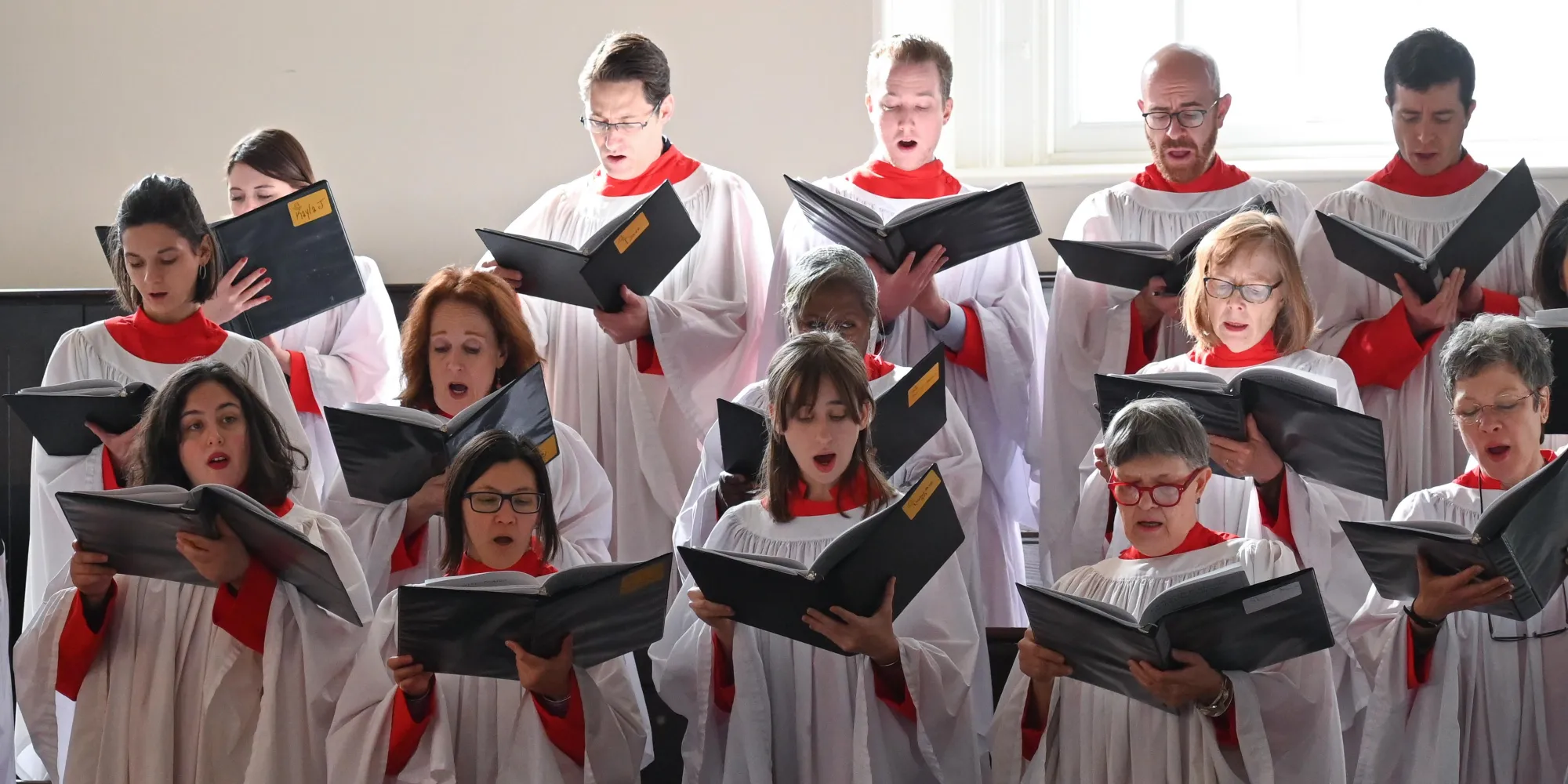 The St. Paul's Chapel Choir sings at a Sunday Holy Eucharist