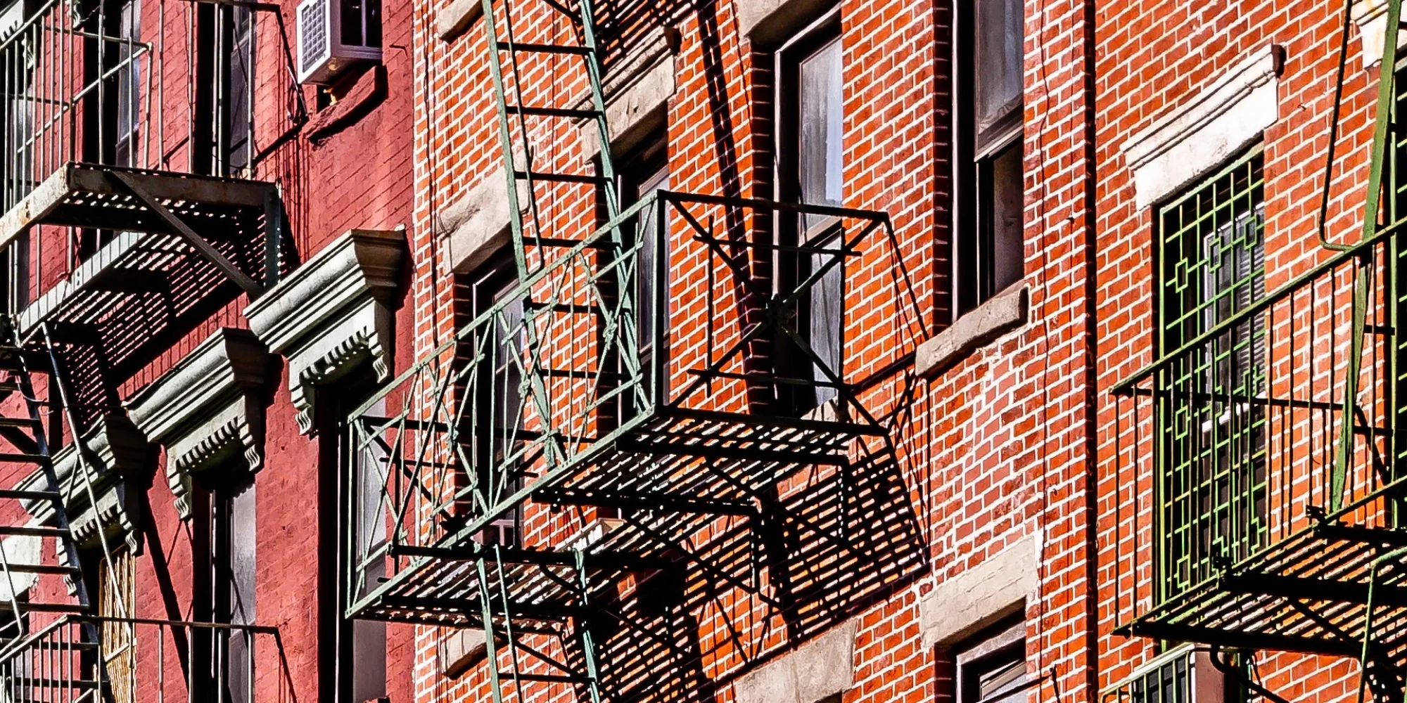 Orange and Red Concrete Apartments